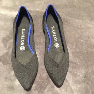 Rothy’s size 8 ballet flats (black).